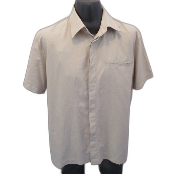 MEXX Classic Beige Short Sleeve Shirt ๐ Size XL - Picture 1 of 5
